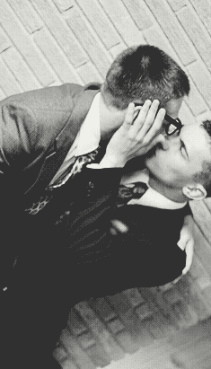 Gay gay kiss GIF.