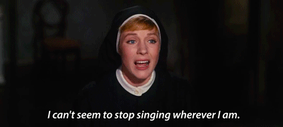 maria,singing,julie andrews,the sound of music,the sound of music 1965,robert wise