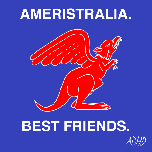 ameristralia,animation,lol,fun,cartoons,friendship,foxadhd,reddit,best friends,jeremy sengly,kangeagle,animation domination high def