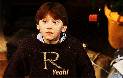 hp,ron weasley,rupert grint,love,happy,christmas,harry potter,daniel radcliffe,presents,harry potter and the philosophers stone