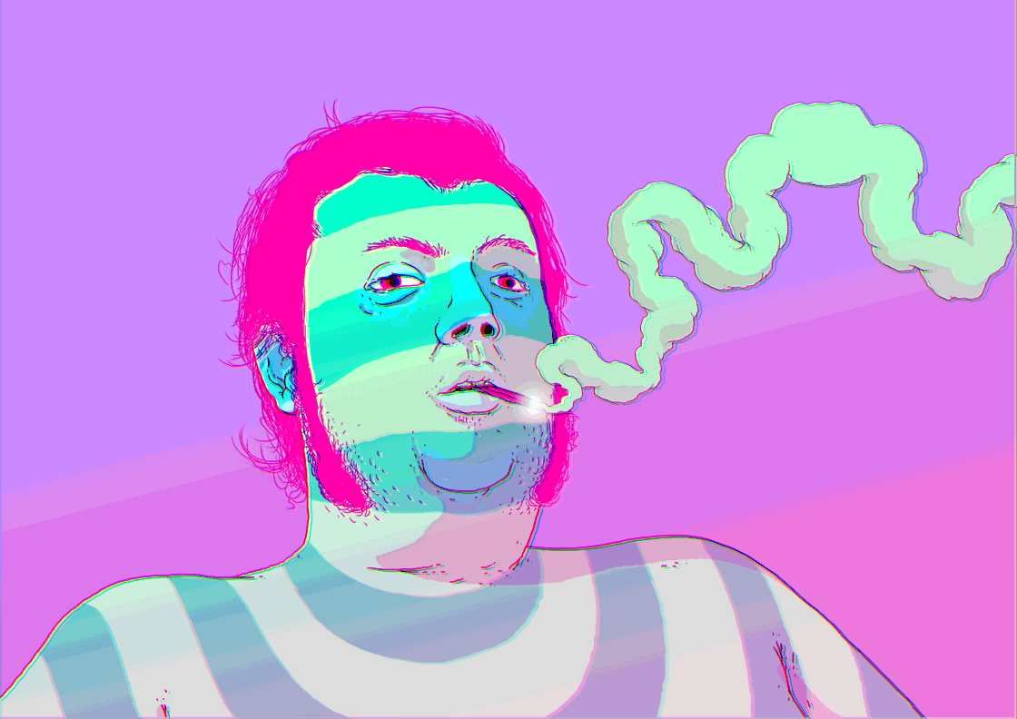 stripes,psychedelic,animation,loop,illustration,smoke