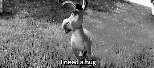 lonely,donkey,hug,reaction,sad,queue,reaction s,shrek,yourreactions,i need a hug
