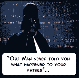 vader,luke skywalker,i am your father,funny,lol,star wars,story,darth vader,funny gif,haircut,funny story