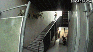 ouch,fail,fall,home video,stairs,virtual boy