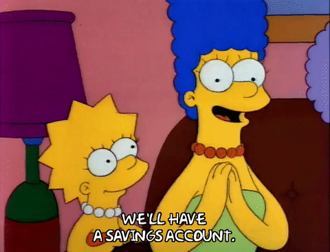 season 3,happy,marge simpson,lisa simpson,episode 11,excited,clapping,3x11,savings account