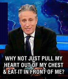 ive been watching jon since he started as the host for fucks sake,jon stewart,comedy central,the daily show,christ,jonvoyage,hes the only way i can even handle the news,im making myself cry with the goddamn tags