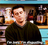 joey,disgusting,friends,glee