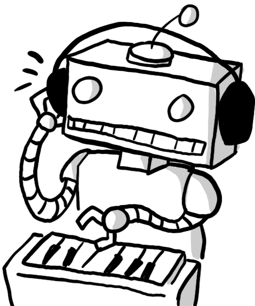 robot,art,hoppip,imt,drawing,music,keyboard,cartoons comics