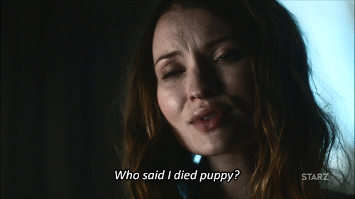 laura moon,emily browning,puppy,starz,american gods