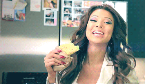 This Gif is about yum,asian,taco,lovey,hot,model,video. 