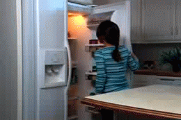 fridge,girl