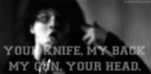 asking alexandria,my gun your head,your knife my back,singing