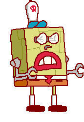 spongebob squarepants,mugen sprite,robot,claw arm,cartoons comics