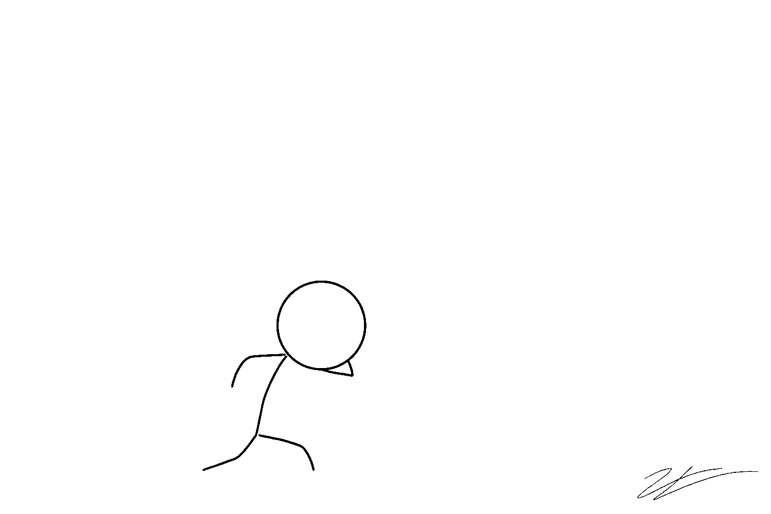 Stick Figure Blonde Character - wide 5