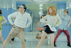 Gangnam style гифка.
