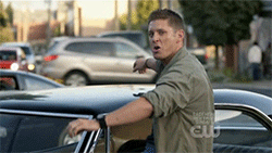 winchester,dean,supernatural,singing,dean winchester,eye of the tiger