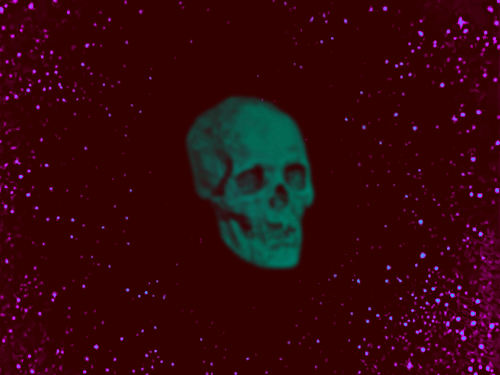 spooky,rhett hammersmith,space,psychedelic,skull