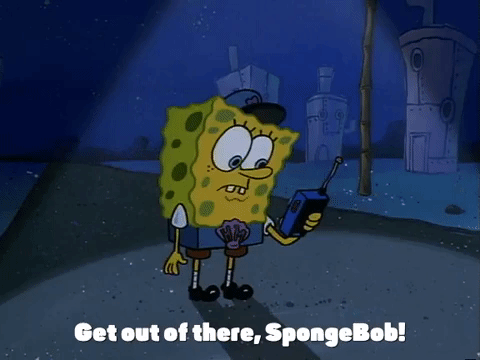 GIF animé : bob esponja hall monitor spongebob squarepants.