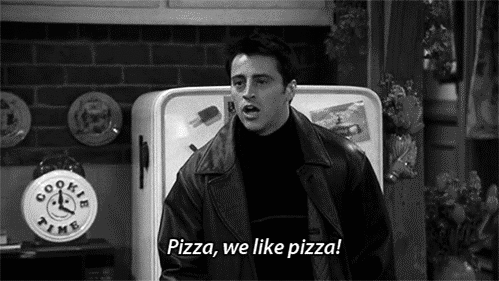 joey,food,friends,pizza,scenes