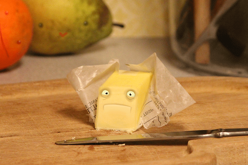 Butter bonjour test GIF.