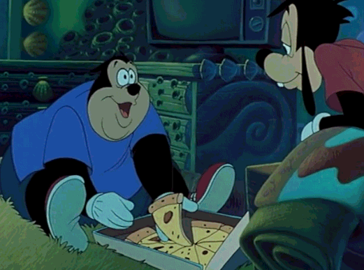 a goofy movie,disney,food,pizza