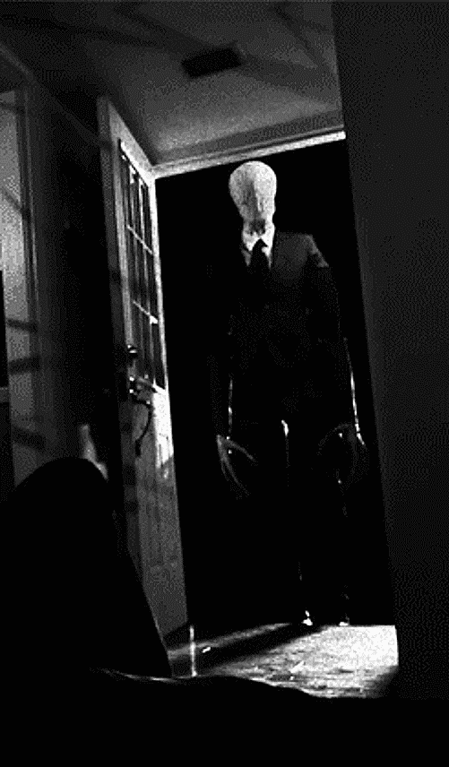creepy,slender man,black and white,horror,scary