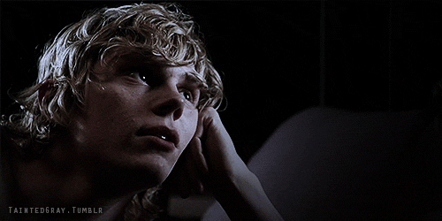 tate langdon,american horror story,ahs,evan peters,i was sad,queue dont understand there was something in the woods