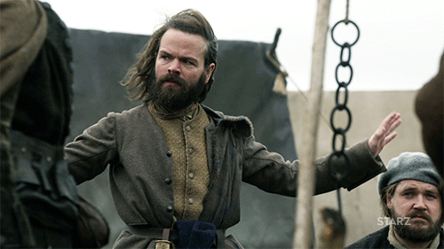 apologize,sorry,outlander,i give up,stephen walters,angus mhor,tv,season 2,okay,oops,starz,hands up,apology,give up,my bad,02x10,resign