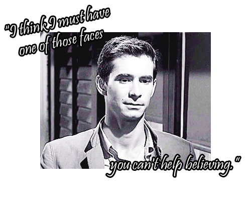 anthony perkins,norman bates,psycho,depressed,sad,alfred hitchcock,i think i must have one of those faces,you cant help believing