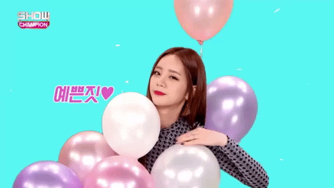 balloons,heart,kpop,adorable,wink,k pop,hearts,balloon,winking,girls day,aegyo,hyeri