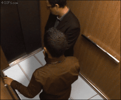 elevator,scared,prank