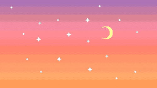 background,pixel art,pixel scenery,stars,sunset,sky,moon,pixel blog
