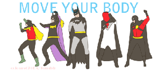 batman and robin dancing gif