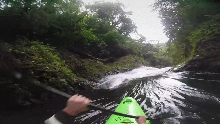 waterfall,whoa,kayaker