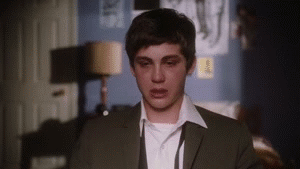 movie,reaction,crying,actor,logan lerman,the perks of being a wallflower,stuck in love,my one and only