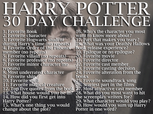 harry potter,harry,hp,hermione granger,ron weasley,harry potter challenge