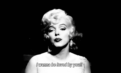 vintage,black and white,marilyn monroe,i want you