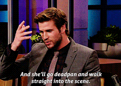 funny,jennifer lawrence,interview,the hunger games,jlaw,liam hemsworth,i can totally see her doing this