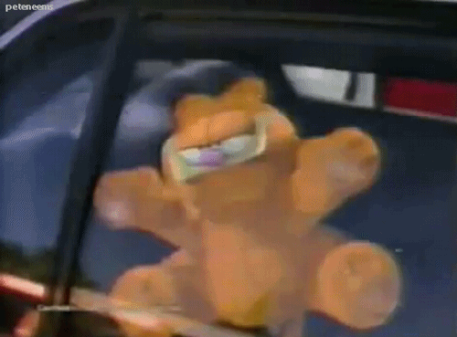garfield,90s,90s commercials,plymouth voyager