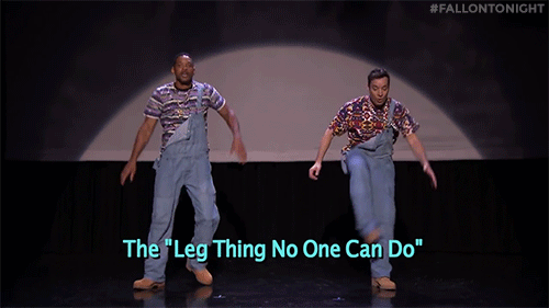 dance,fail,jimmy fallon,nbc,tonight show,the leg thing no one can do