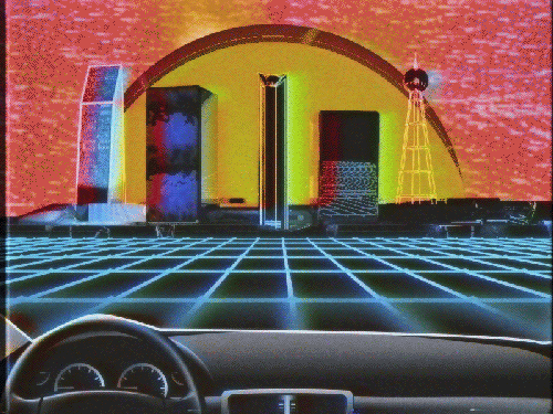 computer,art,3d,trippy,psychedelic,1980s,drive,todd rocheford