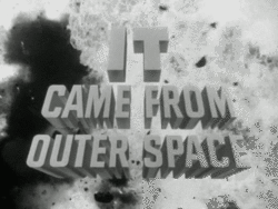 movie,film,black and white,vintage,space,50s,outer