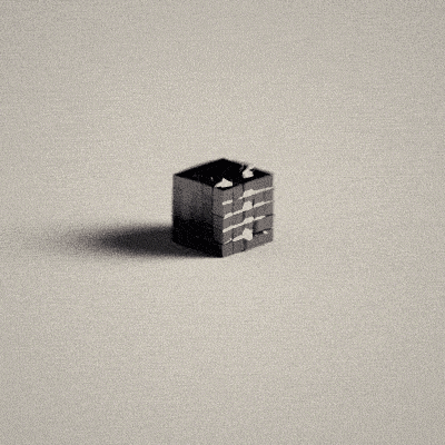 glitch of a infinite cube