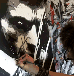 art,painting,hugh jackman,pop art,the wolverine,x men