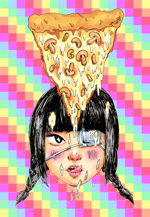 pizza,food,color,wallpaper,japan girl