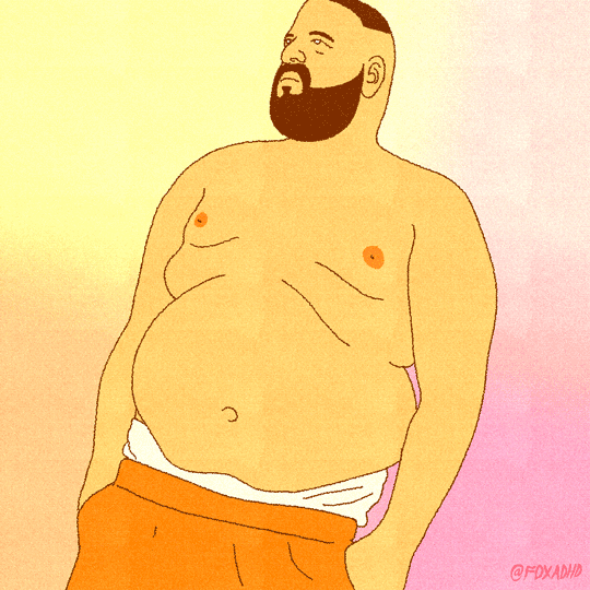 Был неуклюж толстый. Мужик с пузом рисунок. Жирный мужчина мультяшный.