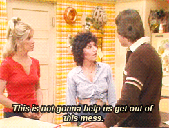 threes company,jack tripper,janet wood,chrissy snow,i love when they fight it is my favorite