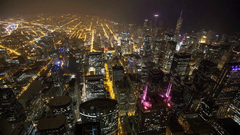 cinemagraph,night,chicago