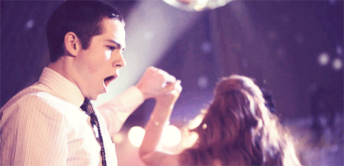 stiles,happy,yes,lmao,funny gif,stiles and lydia,excited,dylan obrien