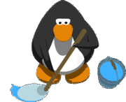 janitor,cleaning,penguin,mop,transparent
